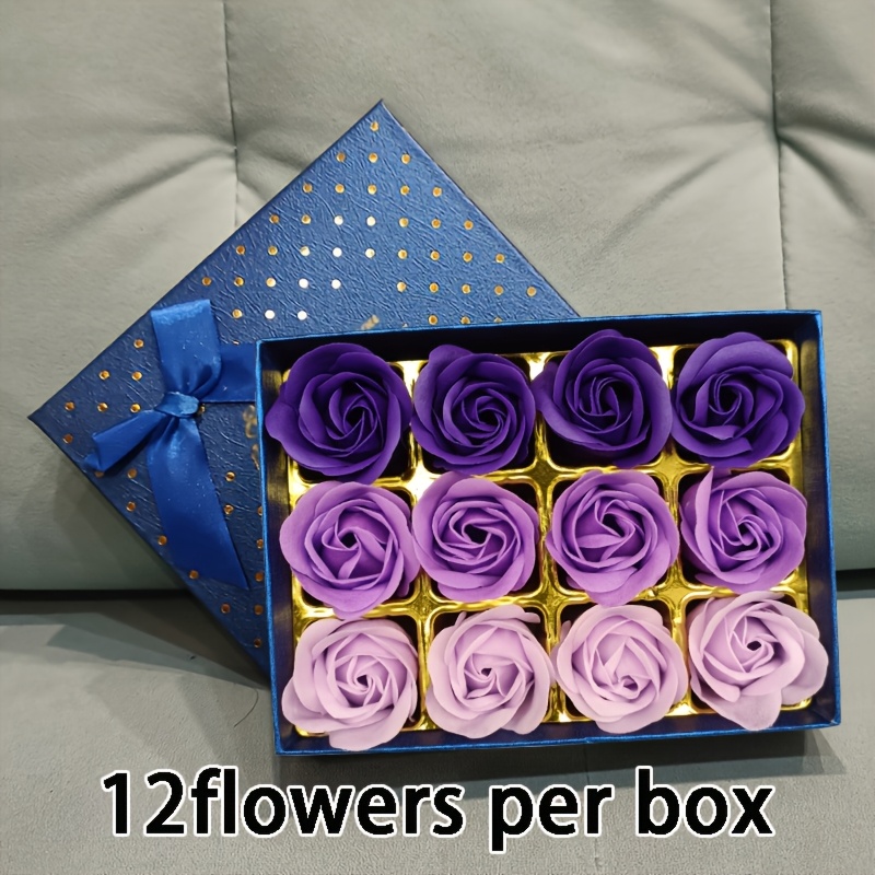 Image of 12pcs/box Gift Box Christmas Valentine's Gift For Her Mom Teacher Birthday Party Favors For Bestie Graduation Wedding Souvenirs Mother's Teacher's Day Present Random Colorful Assorted Style