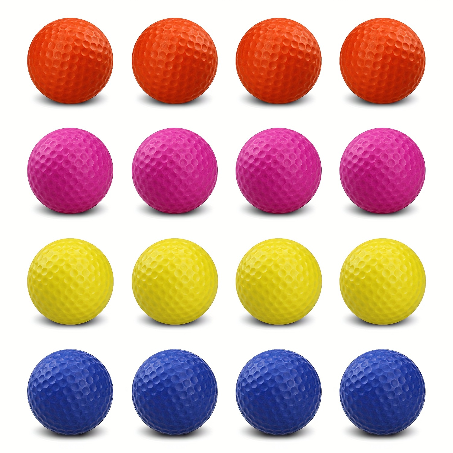 

16pcs And Outdoor Practice Balls Pu Foam Balls Golf Sponge Balls Practice Balls