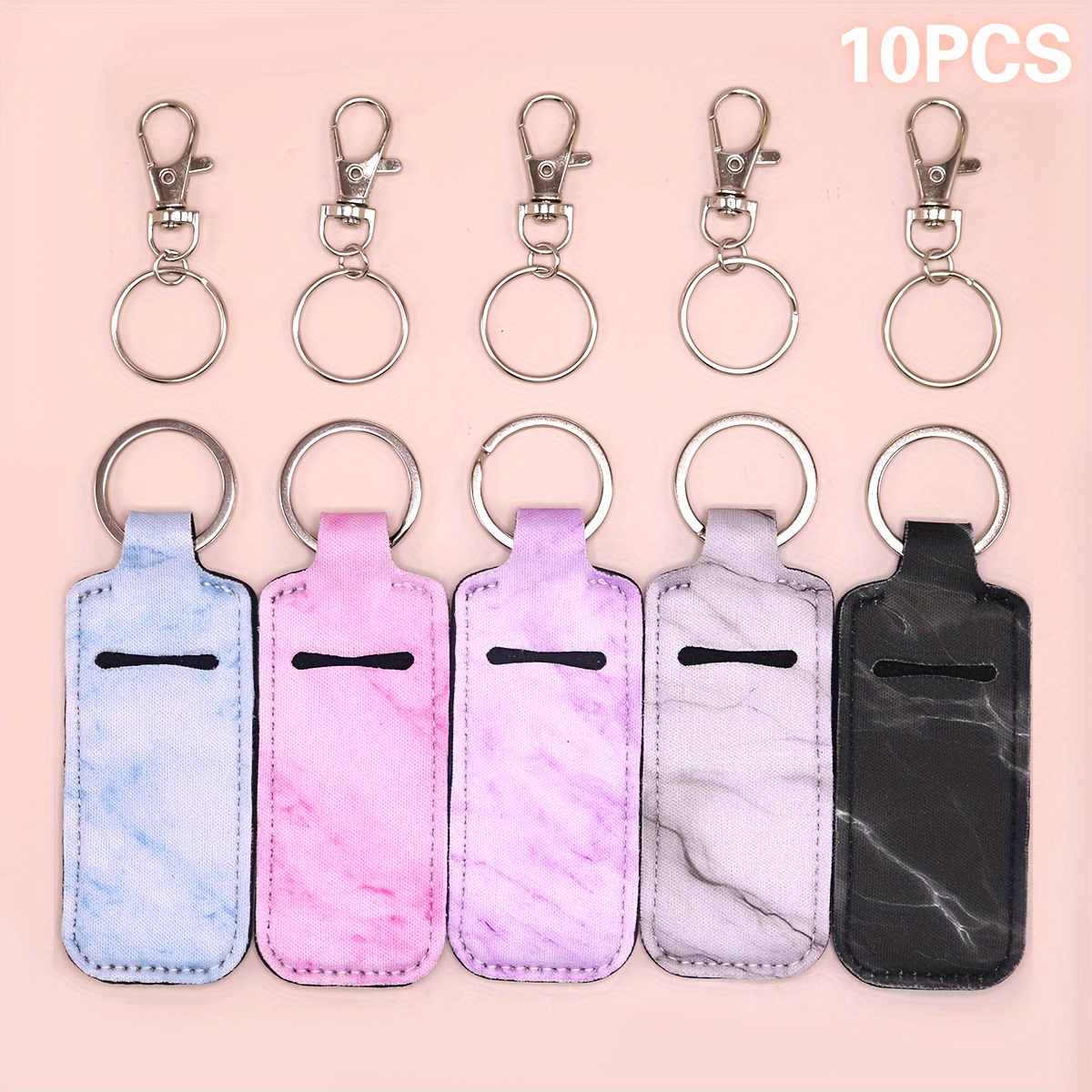 

10pcs Pattern Keychains, Alloy Keyrings For Women, Novelty Keychain Accessories Bag, Christmas 's Set