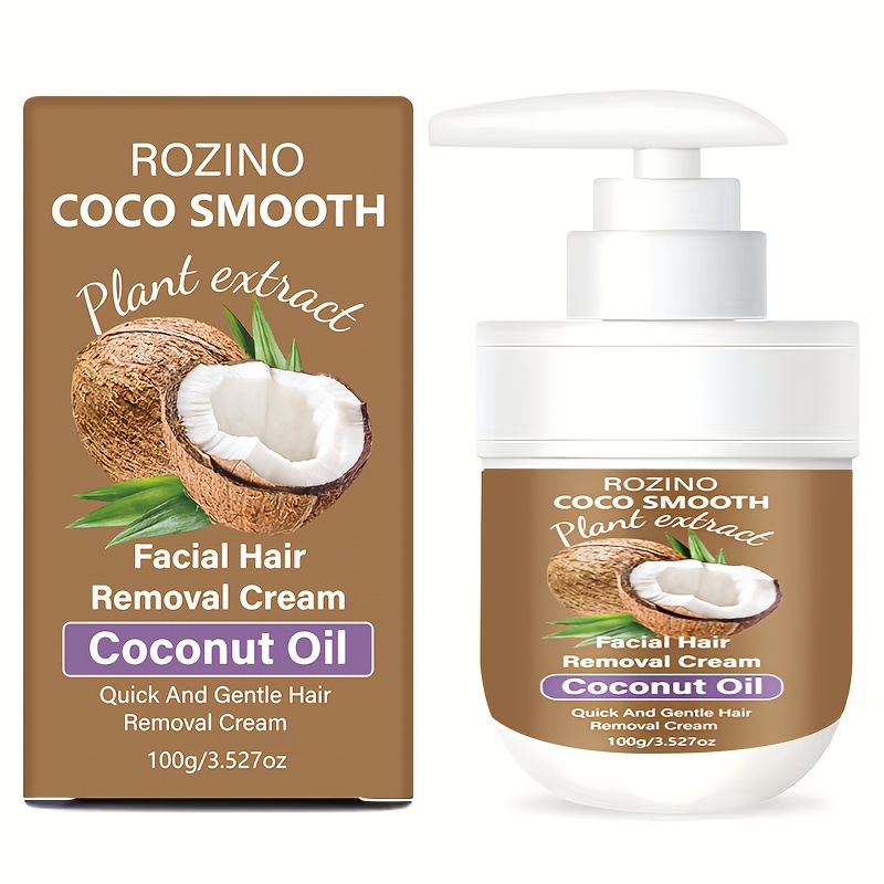 Image of 3.527oz Coconut Removal Cream, , Gentle And Non Irritating, Clean Hair Removal, 5-minute Quick Hair Removal, Suitable For Men And Women To Remove Hair From Lips, Armpits, Legs, , And Private Parts