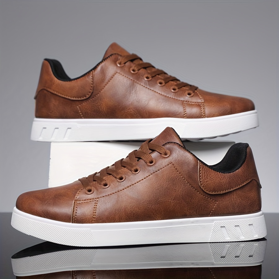 

Men' Business Casual Sneakers - , Lace-up Shoes With Pvc Sole