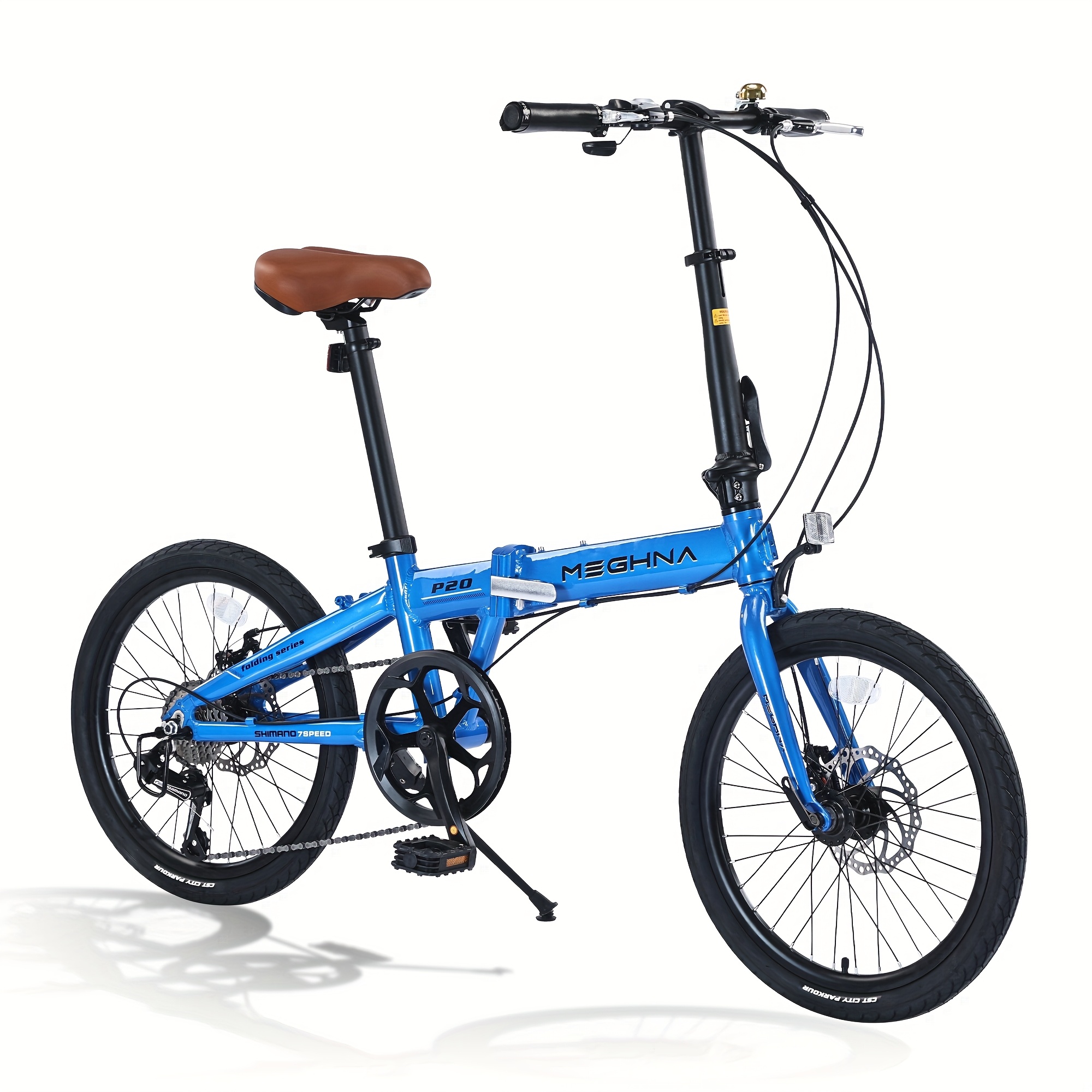 Vélo Pliant Urbain 20 Pouces – 7 Vitesses, Cadre Acier, 12 Kg, Pliage Rapide, Idéal Pour La Ville Et Les Déplacements