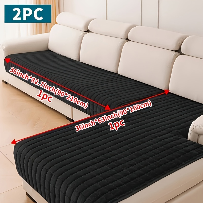 Image of 2 Sofa Cushions That Protect Against Pet Scratches, Suitable For , Machine Washable, Perfect For Sofas In The Bedroom, Living Room, And Office, Independent Home Decor