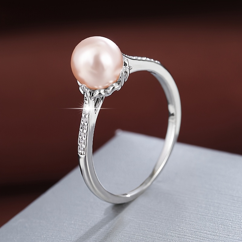 טבעת נשים בעיצוב כדור גיאומטרי 1 עם זירקוניה סינתטית לבן 1&, זה ים, תכשיטים, תכשיטים מתנת חתונה, יום נישואין, יום הולדת - אביזר רב תכליתי לכל השנה, קישוטי זירקוניה סינתטית, מתנת יום נישואין, אביזר מודרני, ציפוי איכותי, אביזר כלה