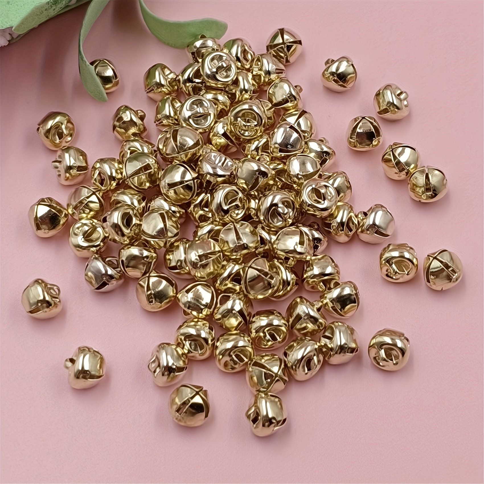 

50 Pieces Of 10mm Jingling Pendant Diy Christmas Decoration Jewelry Making Craft Supplies