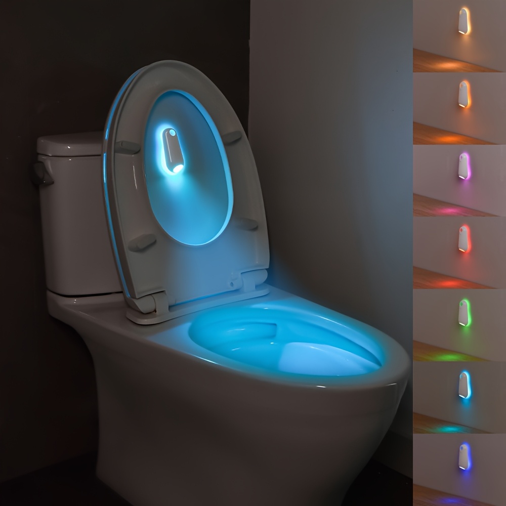 plafonnier abs à détection de mouvement (7 couleurs), lumière pour toilettes, & montage rapide. éclairage par pas pour escaliers/toilettes/chambre, ambiance et cadeau Détails du produit 5