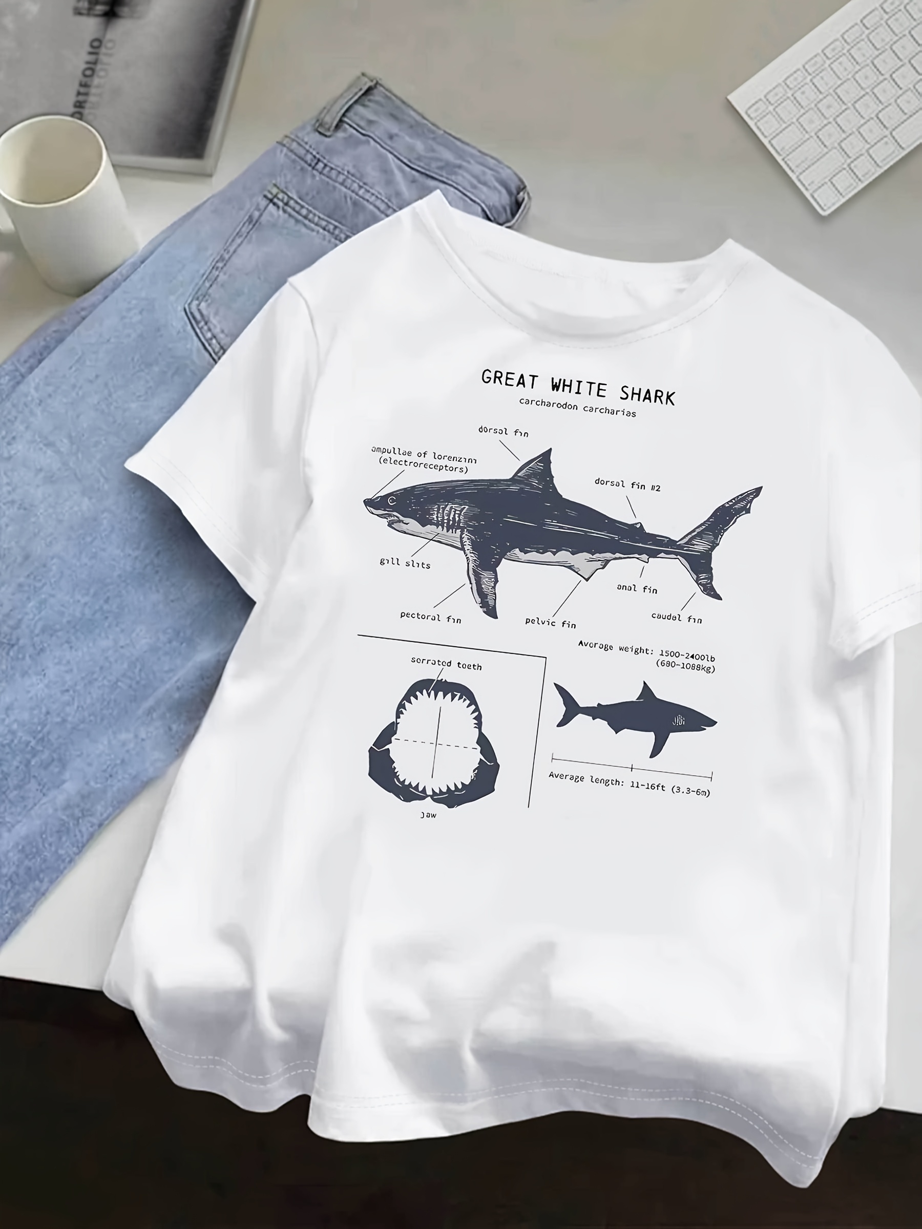 shark shirt sold on Temu United States
