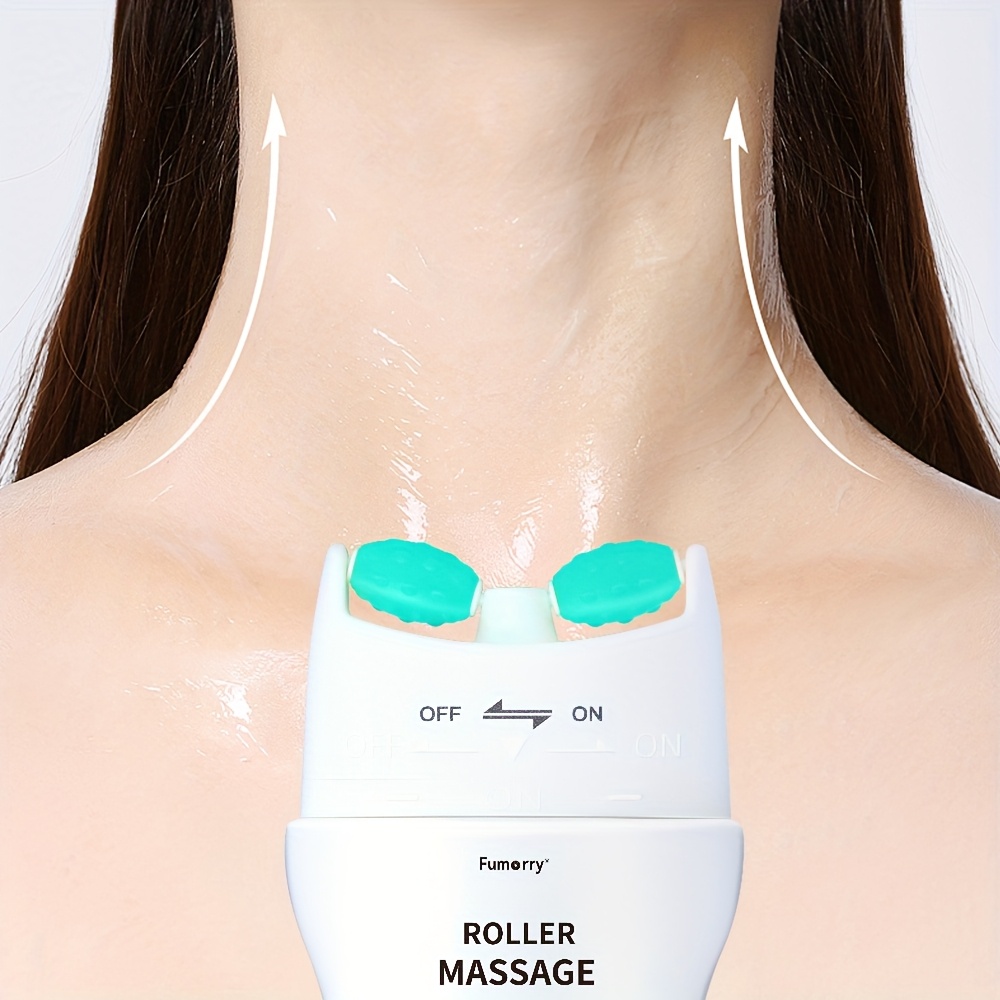 1pc Firming Neck Massage Roller with Hyaluronic Acid Lotion - Alcohol-Free, Plant-Based Squalane, Shea Butter & Witch Hazel for All Skin Types - Natural Moisturizing & Shaping Cream for Smooth Skin, for Halloween