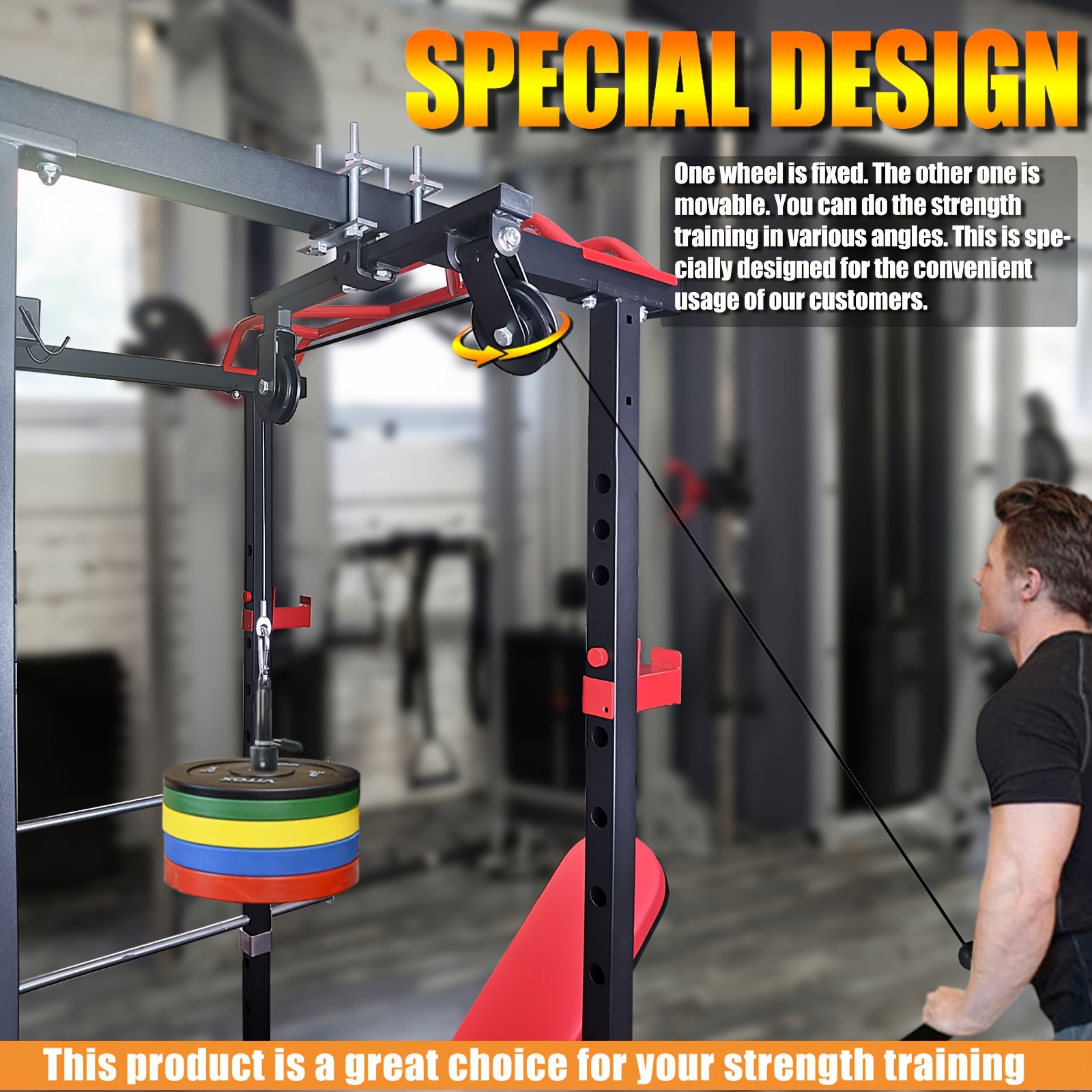 Trolley Reddit SYL Fitness LAT Pulley Syste With Loading Pin DIY