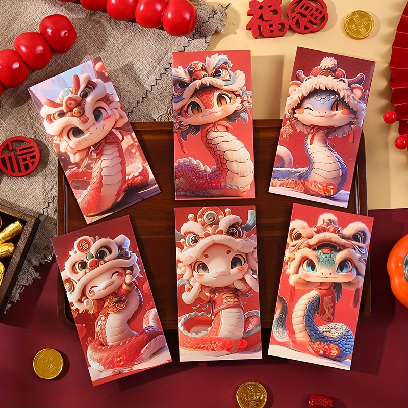 

A Set Of 36 Red Envelopes, Money Gift Bags For The Snake In 2025, Traditional Paper Red Envelopes For Celebrations, Perfect New Year Gifts Suitable For New Year, Birthdays, And Housewarming.