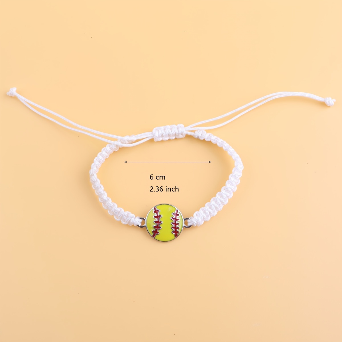 vintage style softball charm friendship bracelets adjustable