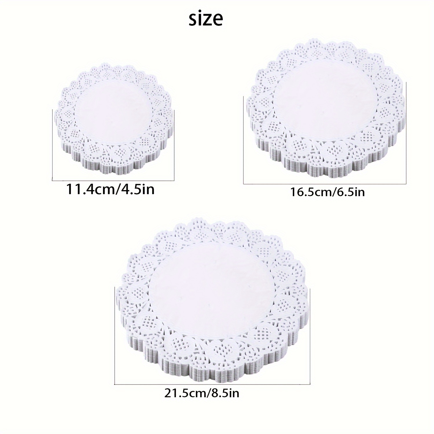 

25pcs Elegant Lace Paper Coasters Set, Disposable Heat-resistant Round Table Pads For Buffet, Cake, Fried Food, Party, Wedding, Banquet Decorations