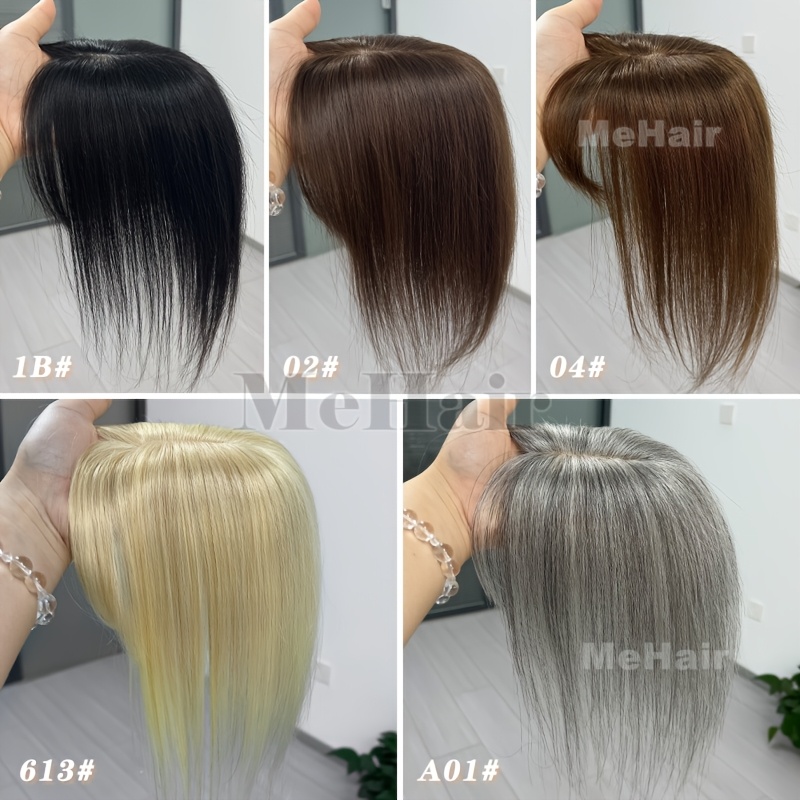 human hair topper bangs sold on Temu United States
