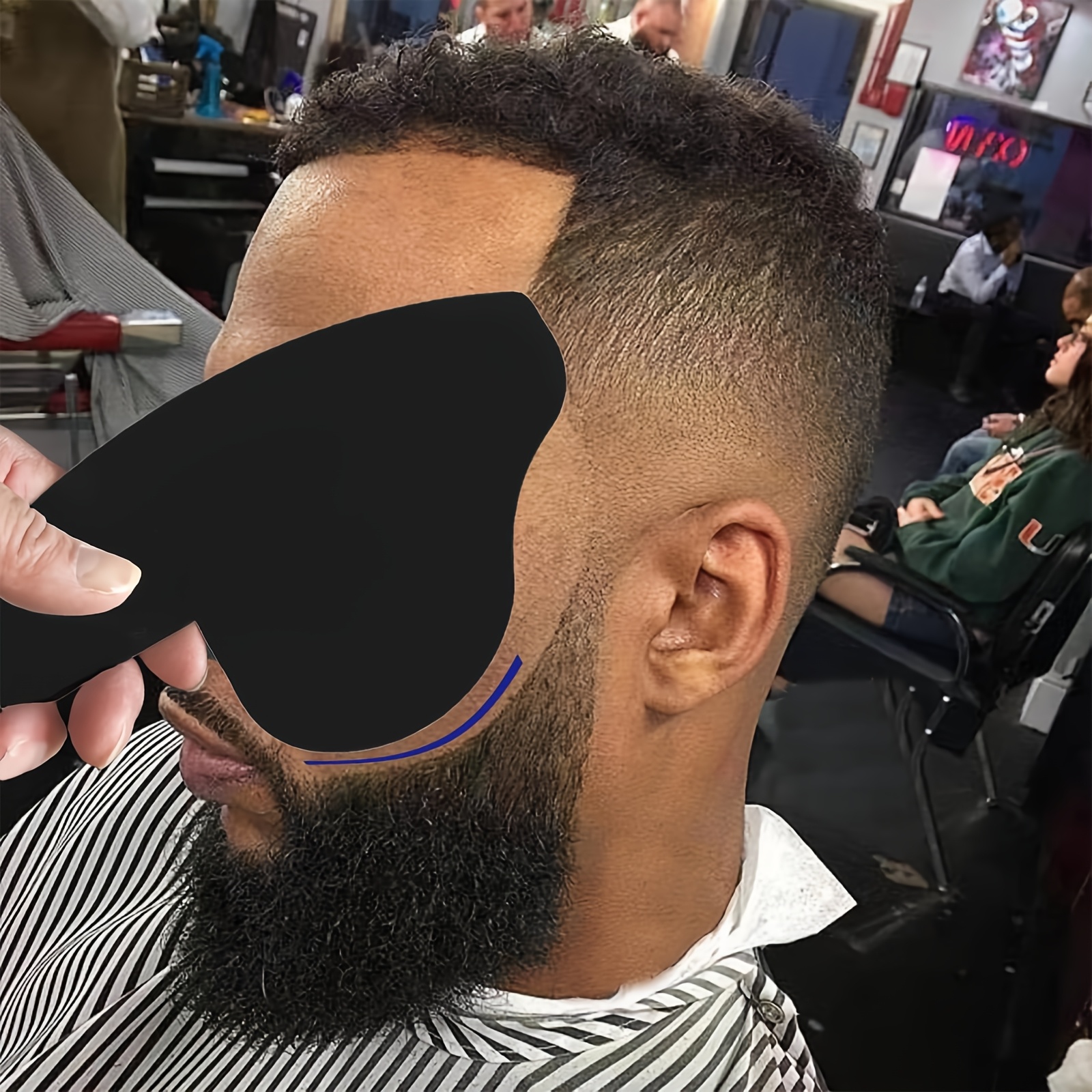 Hairline & Beard Shaping Template Styling Tool