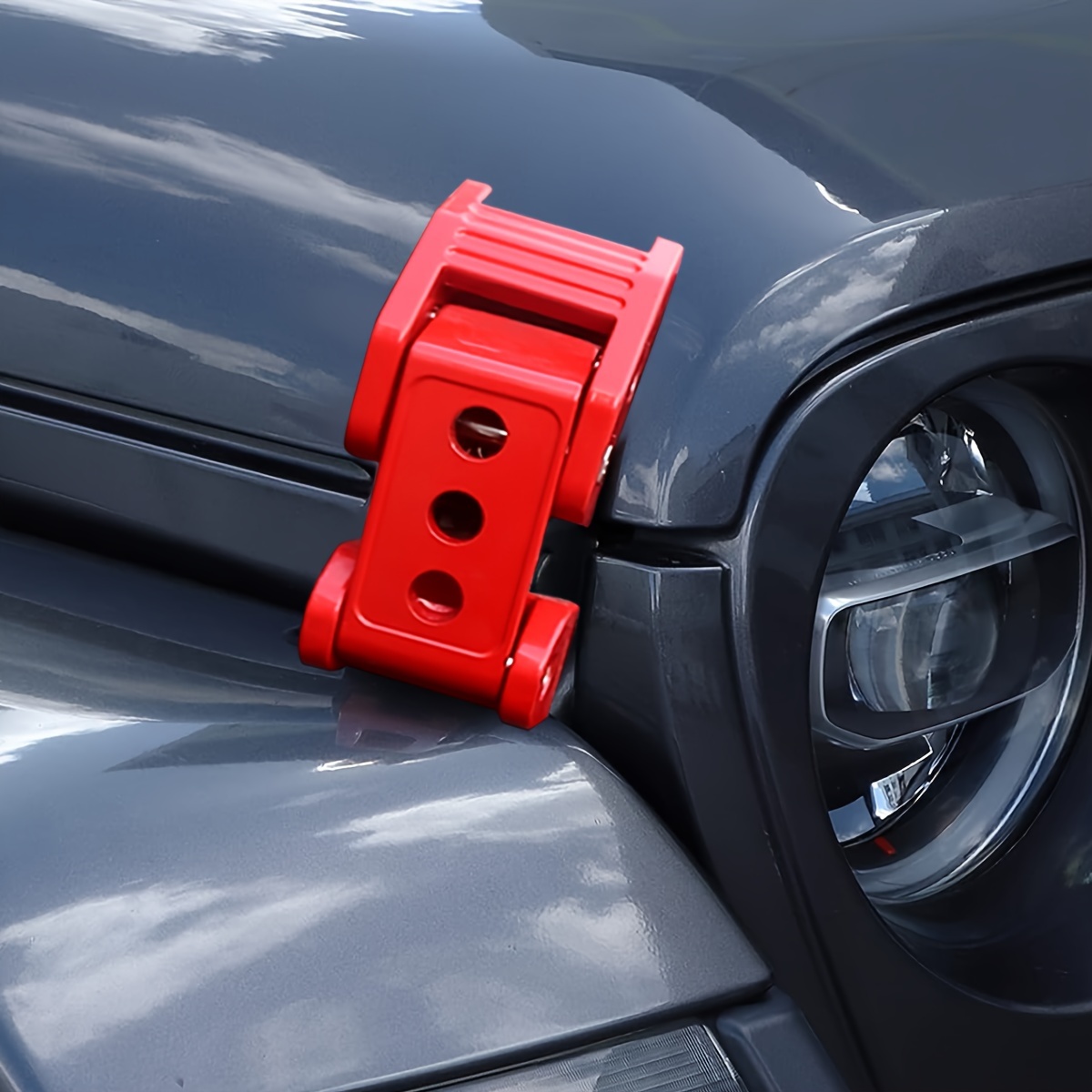 sukemichi Jk Hood Lock Para Jeep Wrangler, Pestillos De Bloqueo Para Jeep Wrangler Jk/Jku 2007