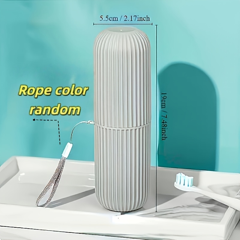 TEMU 1 gobelet de voyage portable à suspendre pour , organisateur de brosse à dents et de dentifrice | Support de brosse à dents et de dentifrice en