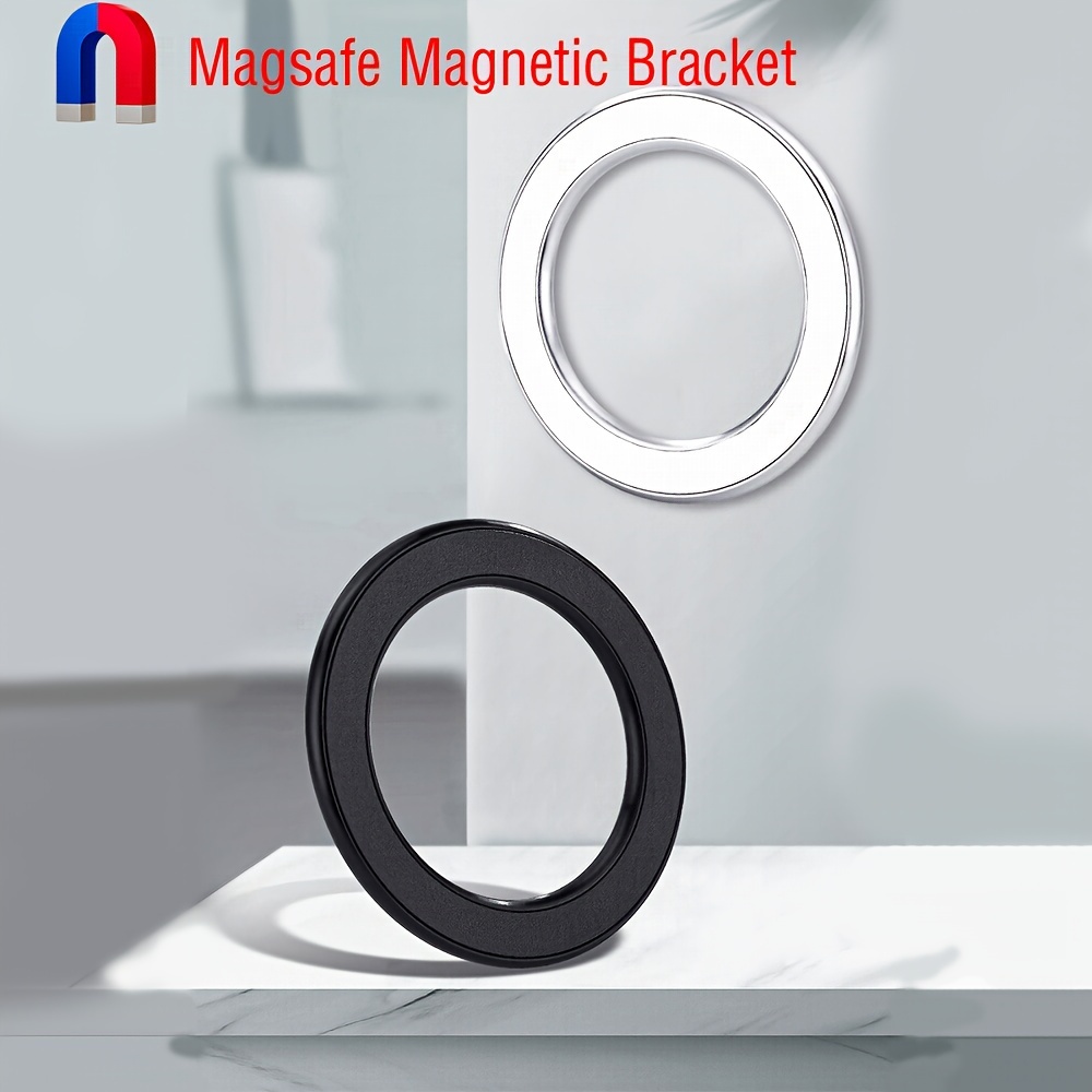 

Magsafe Magnetic Suction Ring: Strong Zinc Alloy Support For Magsafe Enabled Phones - Wall Mountable And Portable