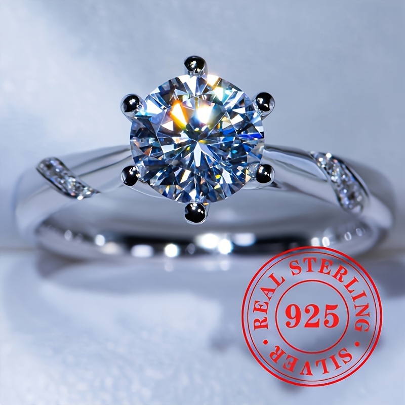 

And Elegant Engagement Ring For Ladies, Featuring 3.1 Grams Of 925 Sterling Silver With Zirconia Inlays, Weddings, Proposals, And As A Gift For Valentine's Day Or Anniversaries.