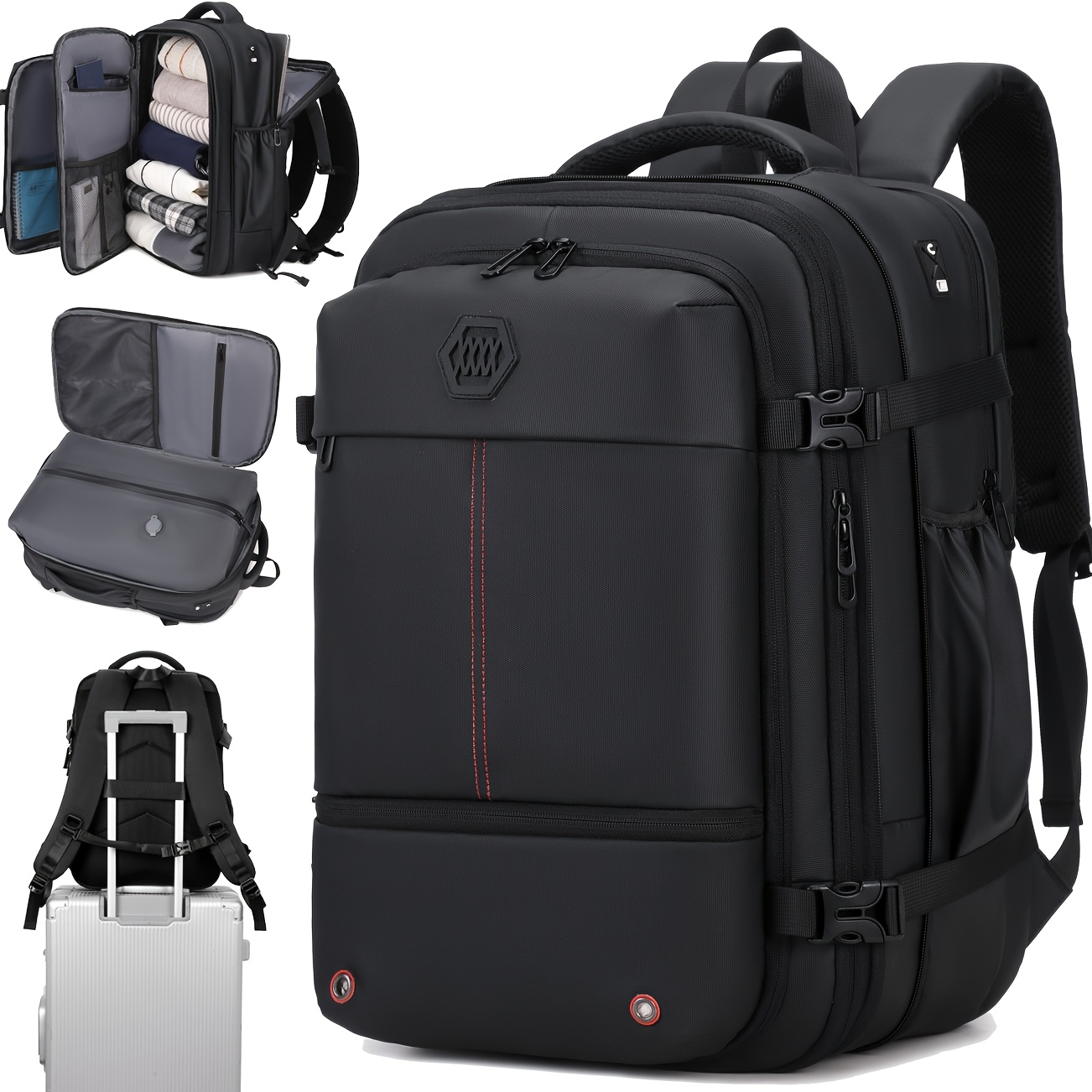 Travel Backpack Vacuum Compression Expandable Large Capacity
