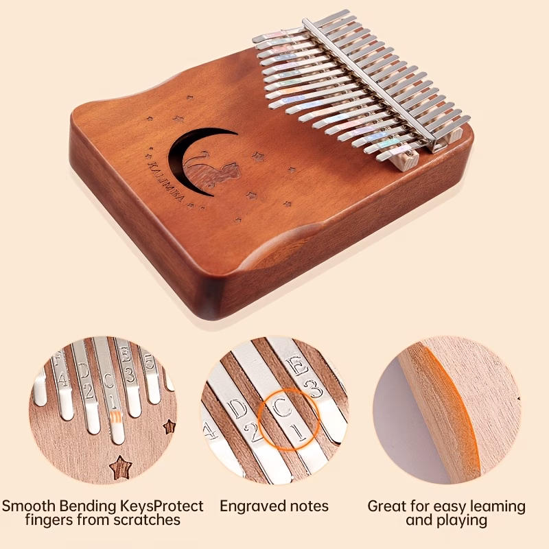 17 tone thumb piano kalimba for beginners a perfect birthday gift for a trendy musical instrument Product details 4