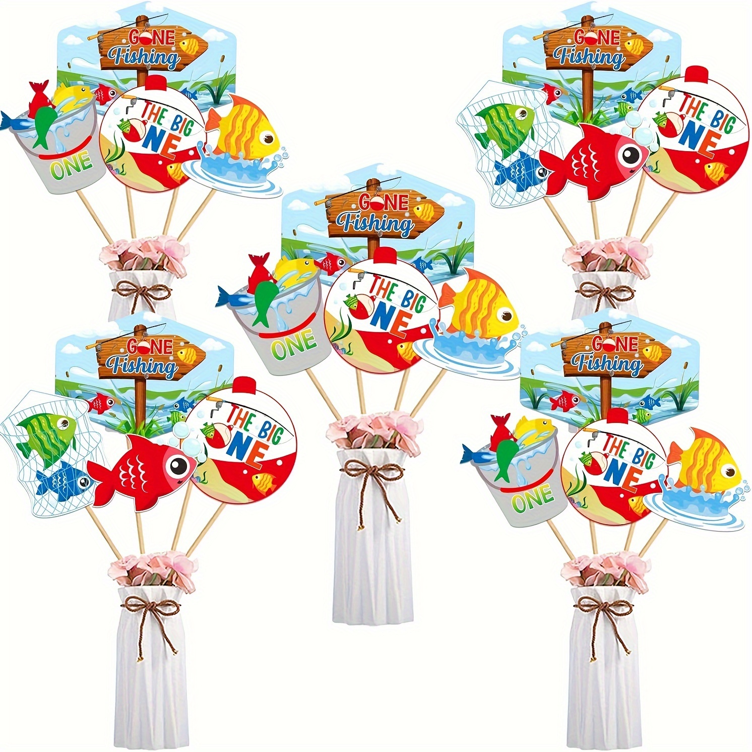Fishing Flag Party Decoration Hanging Hanging Fish Party - Temu