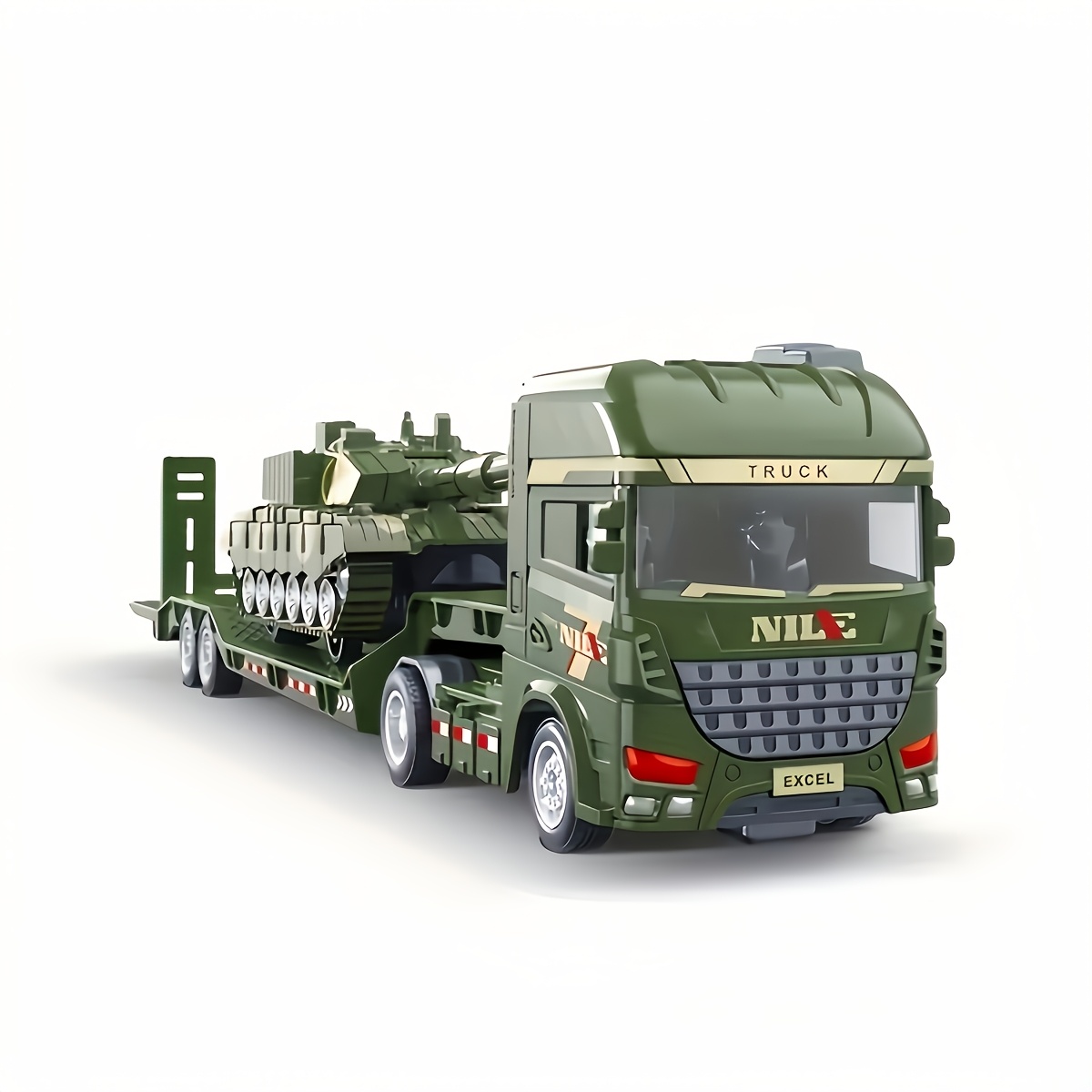 Large-Sized Push-Along Toy Truck Set