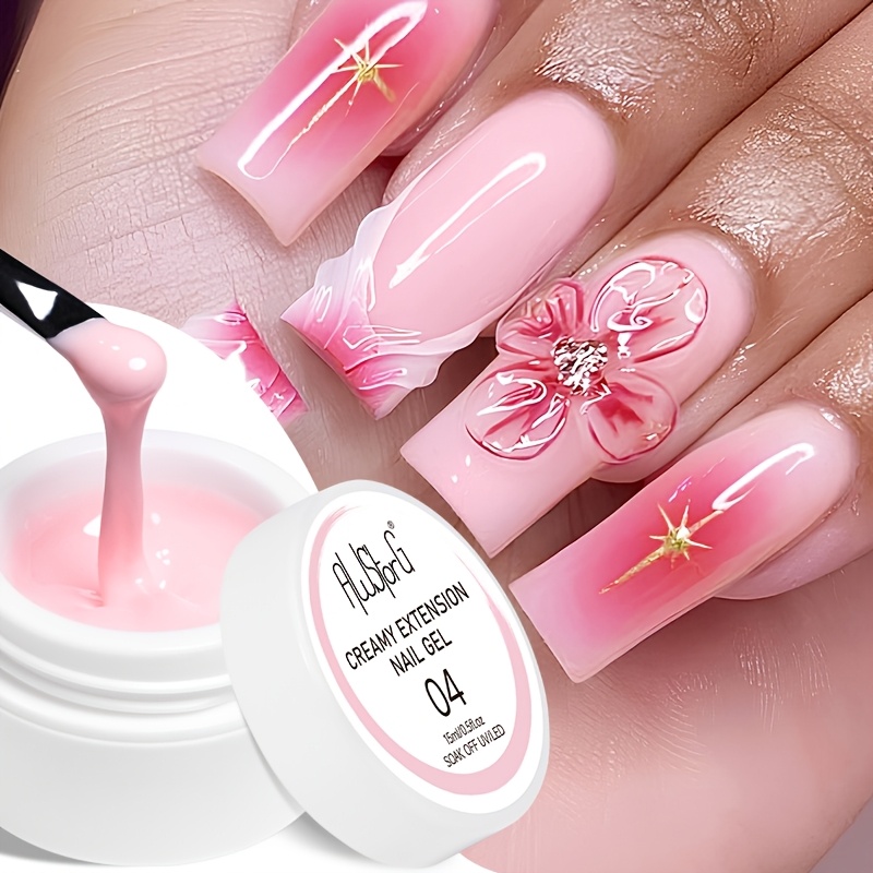 Image of Awstorg 15ml Jelly Building Extension Gel Nail Polish Semi Permanent Nail Varnish For French Manicure
