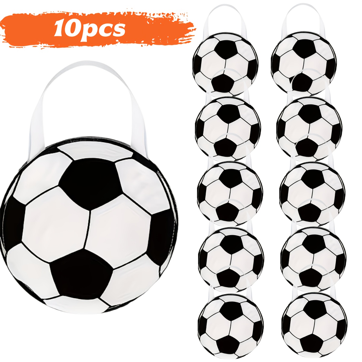 E-shop Geschenk für Sie/Ihn 10 Stk. Fußball-Geschenktüten, wiederverwendbare Geschenktüten