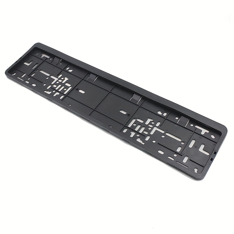 TEMU 1pc European-style License Plate Frame - Made Of Durable Plastic, Pre-drilled Design, Standard Size Suitable For Cars, Trucks, Suvs, Easy Style,