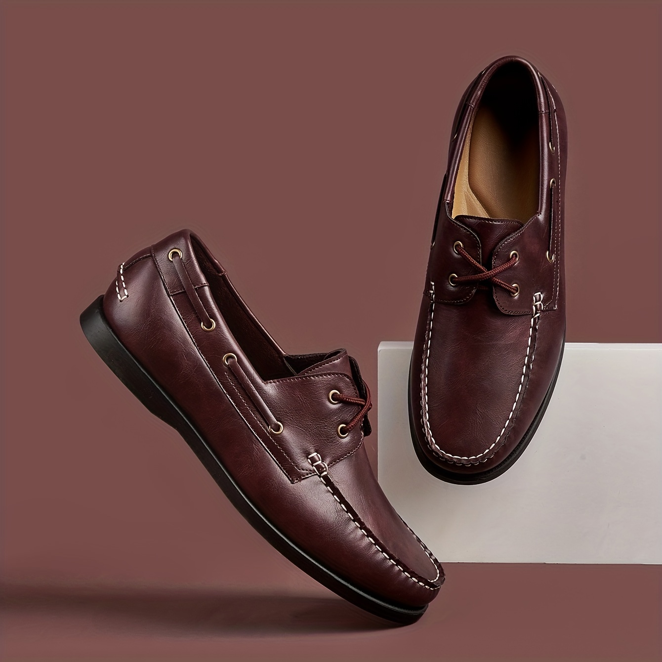 2025 New Gift Men's Ankle Strap Boat Shoes Loafers Business Casual Multi-Scene