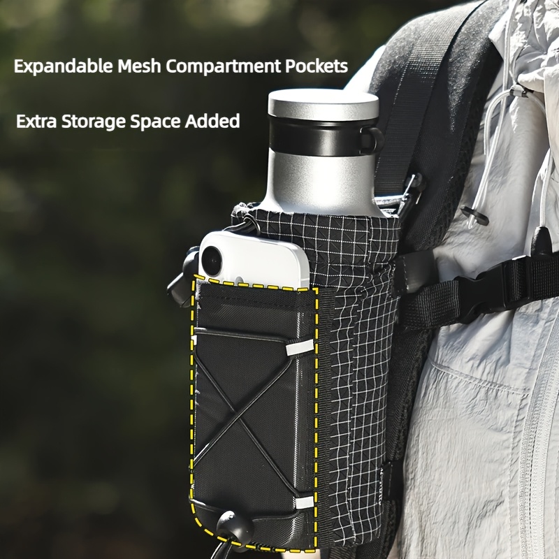 Outdoor Hiking Backpack with Shoulder Strap and Water Bottle Storage