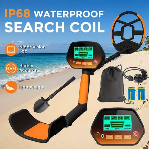 outdoor metal detector for lawn garden yard handheld detector with 8 search coil lcd display 4 ideal for detects up to 5 deep large objects up to 3 ideal for parent child outdoor adventur