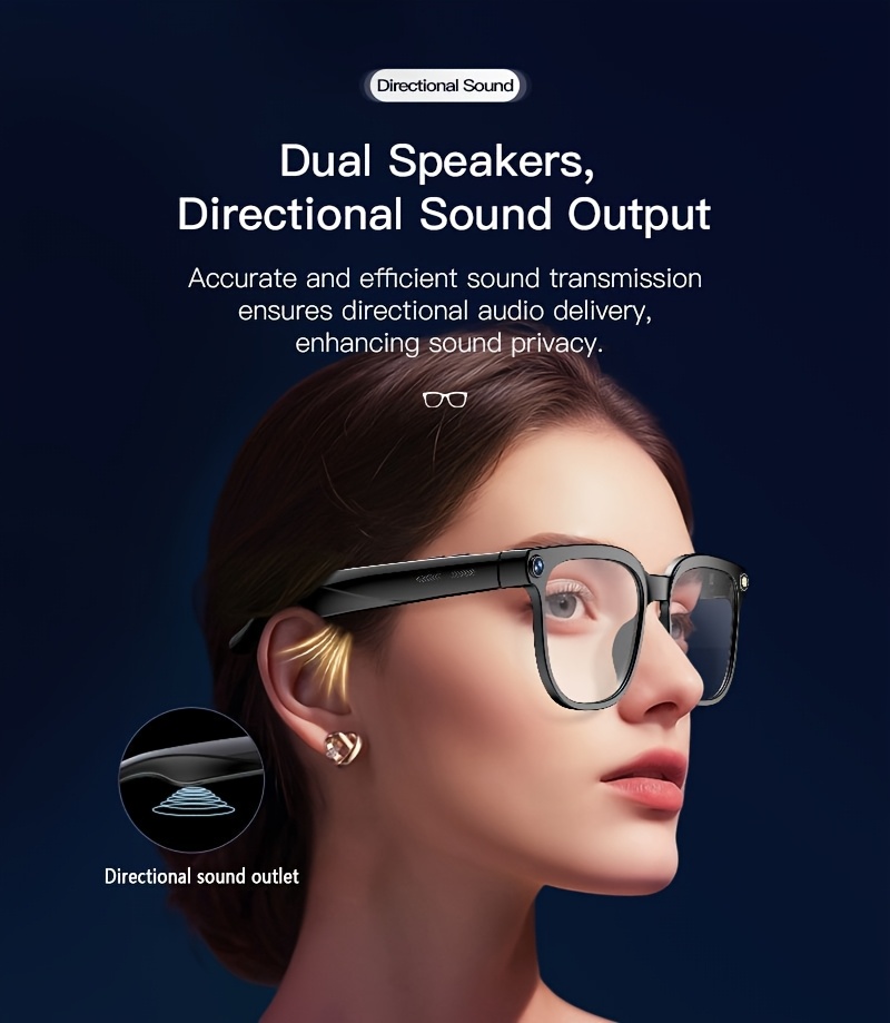 valentines day gifts 4k camera smart glasses ai smart glasses with real time translation object recognition open ear audio ultra   ideal for outdoor cycling work travel   to     hd audio Product details 4