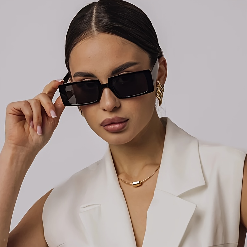 gafas moda mujer estilo diseño cuadrado Temu Dominican Republic