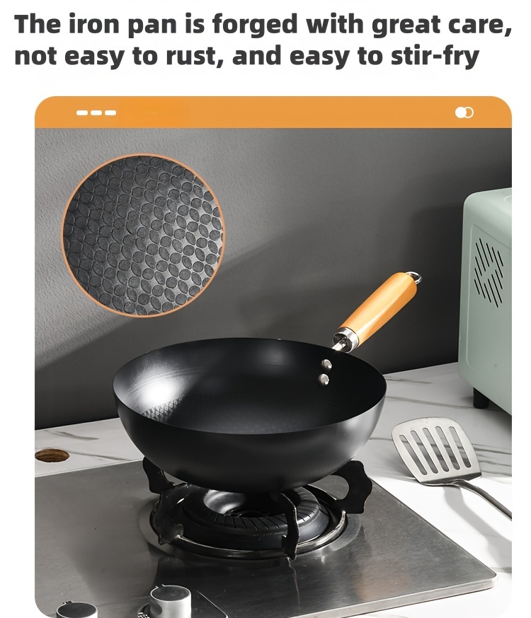 premium cast     non stick thick nitrided surface for all stovetops   cooking frying hand wash only details 4