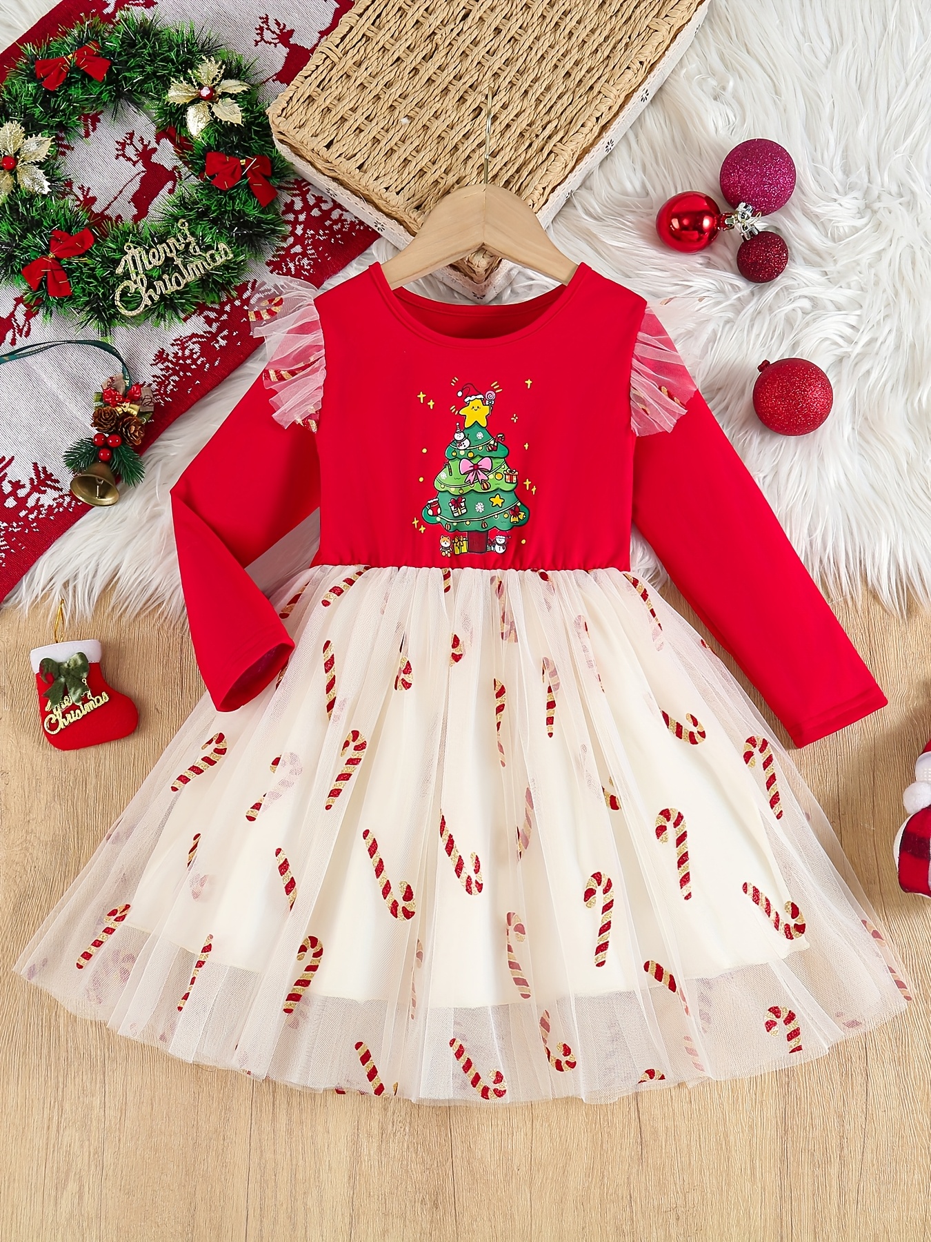 christmas dresses for girls sold on Temu New Zealand