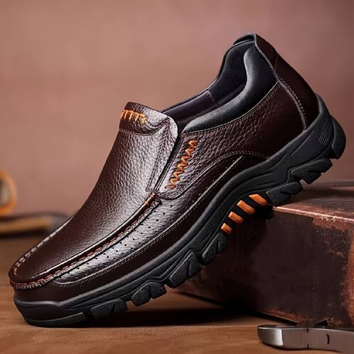 unisex slip on loafers breathable microfiber upper soft rubber sole black like with golden stitching casual business shoes for parties outdoor and gifts pair of socks included