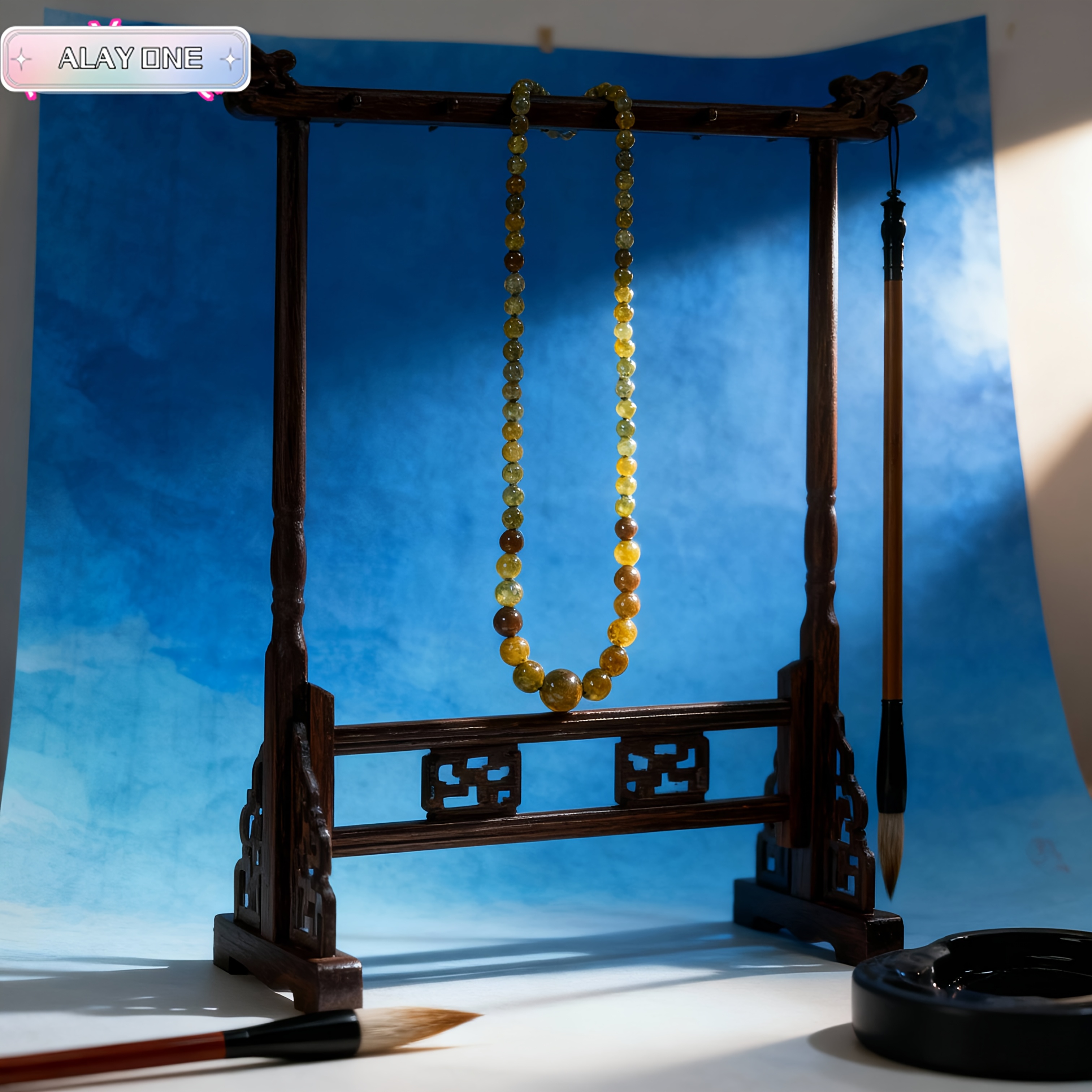 Women's Natural Dragon Vein Agate Raw Stone Collarbone Necklace