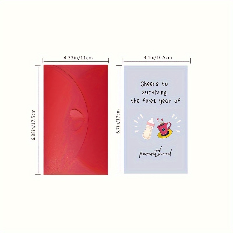 TEMU First Birthday Greeting Card For New Parents – Cartoon-themed, Touch, Perfect Gift For ‘ 1st Birthday & Celebrating Mom And Dad’s First Year TEMU First Birthday Greeting Card For New Parents – Cartoon-themed, Touch, Perfect Gift For ‘ 1st Birthday & Celebrating Mom And Dad’s First Year