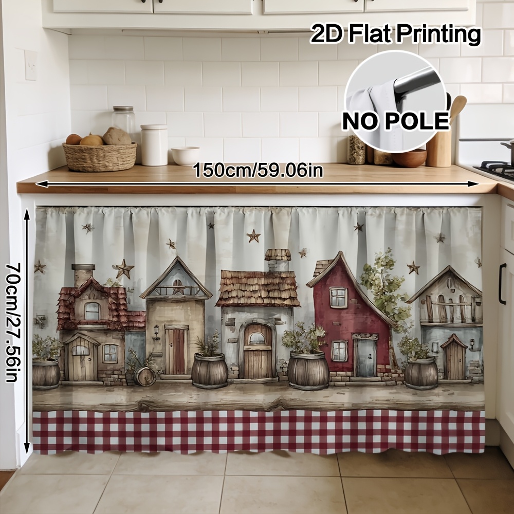 TEMU decorativa 2D piatta - 2D piatta - 1 pz di a tema e decorazione per armadietti realizzata in poliestere, facile da mantenere. Dotata di design