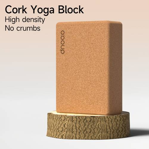 photo de l'article bloc de yoga en liège antidérapant 1 pièce, haute et poids lourd, 750g, bloc de danse pour exercices des jambes, amincissant et redressant les jambes, outil de soutien pour fitness, yoga et pilates pour femmes, améliore léquilibre et la flexibilité, convient pour le pilates, le