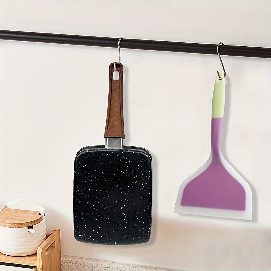 TEMU 1pc Non-stick Cast Rectangular Egg Pan Kitchen Accessories Kitchen Cookware Easy To Clean