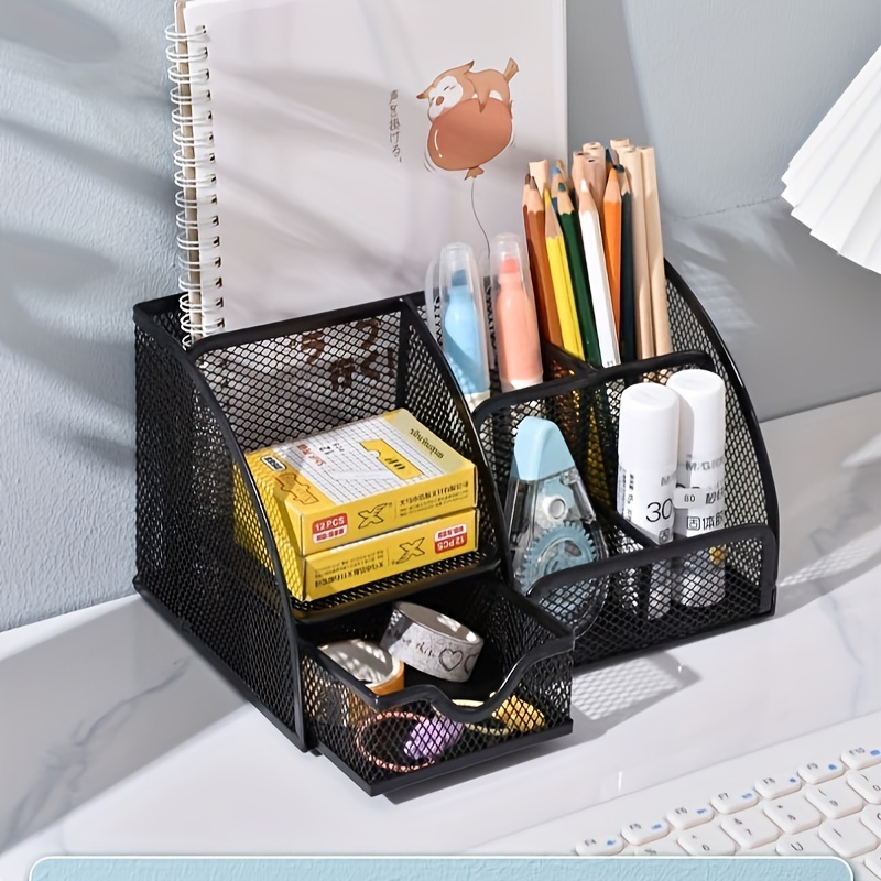 

Desktop Calculator Storage Box, Multifunctional Items Shelf, Pen Holder, Office Pen Holder