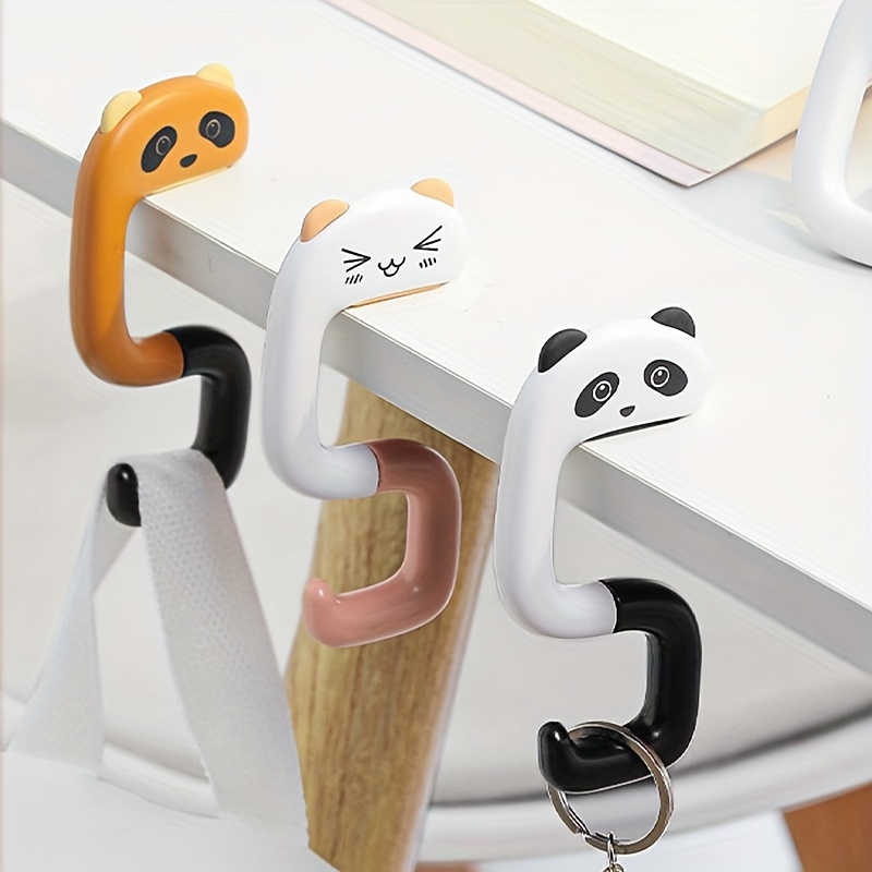 

1pc Crochet de Bureau Animal de Dessin , Pliable en Matériau PC Antidérapant, Rangement Détachable Multifonctionnel pour Table et Bureau - pour la Rentrée Scolaire, Accessoires de Bureau