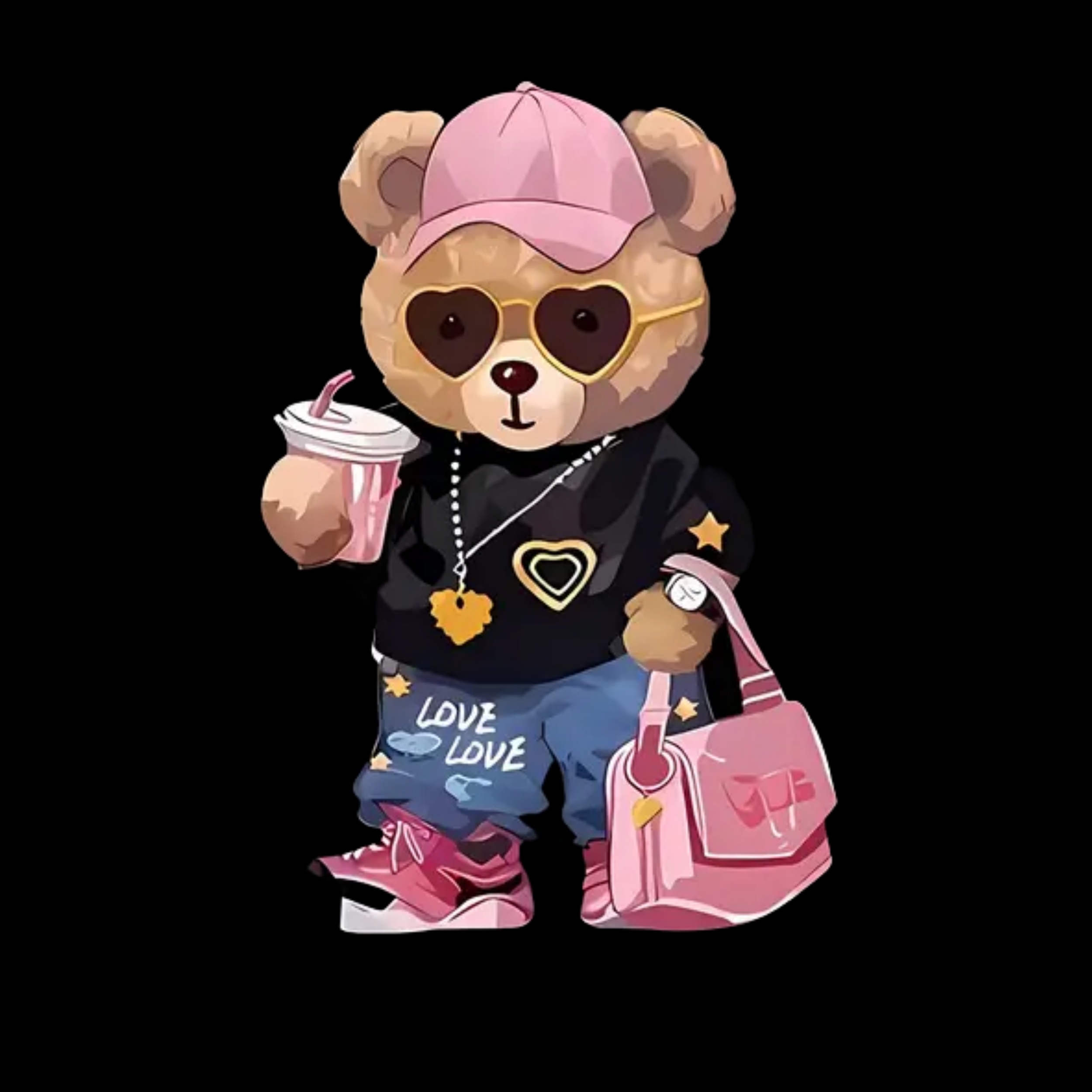 내구성 있고 세탁 가능한   열전달 비닐 데칼 - 티셔츠, 청바지, 베개, 가방 및 후드티에 완벽 - 다색 디자인