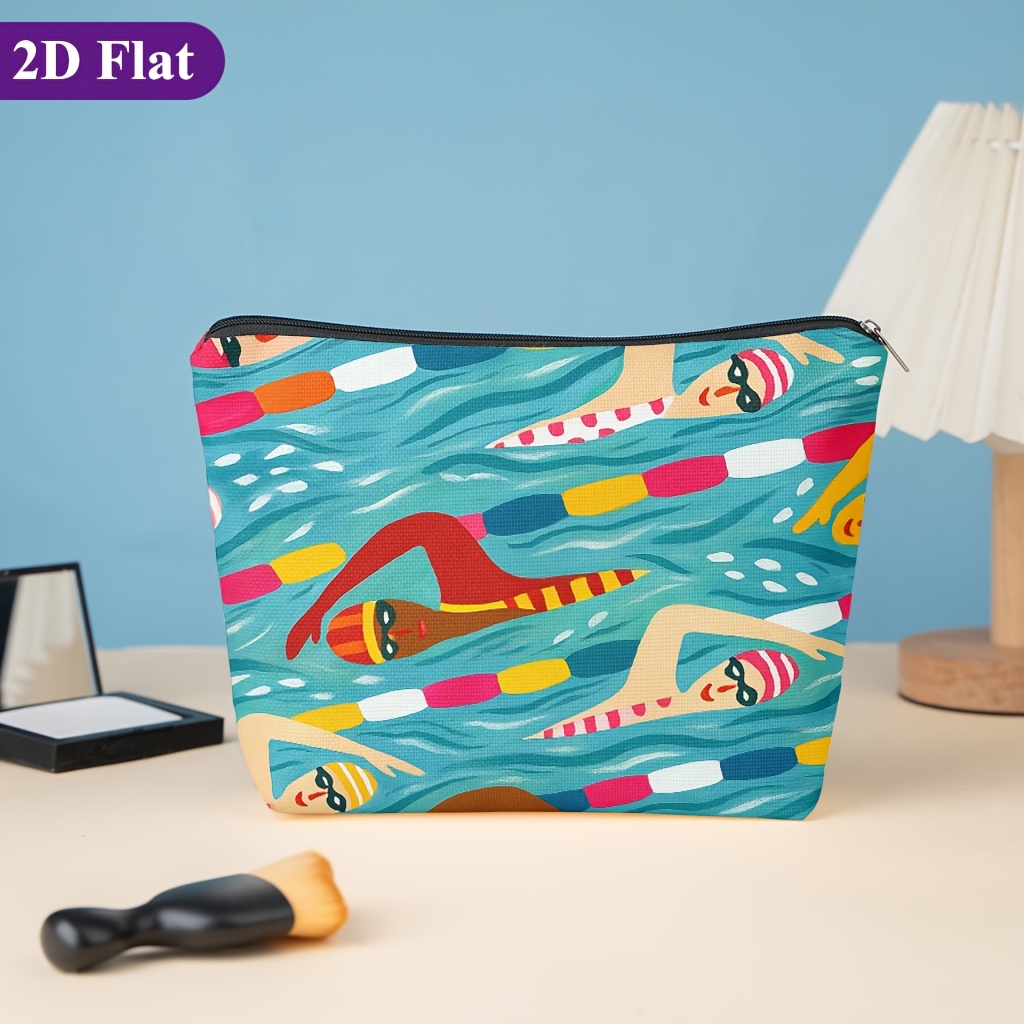 TEMU Neceser de cosméticos 1 pieza, coloridos, Carteras elegantes con cremallera, Bolsas para snacks de trabajo, Organizadores de productos para el
