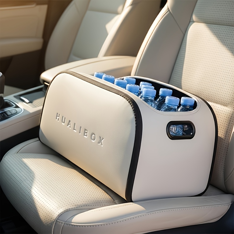 TEMU Customizable Light Multi-functional Storage Box, Large Opening Passenger Seat Storage Box, Trunk Large Capacity Classification Organizer,
