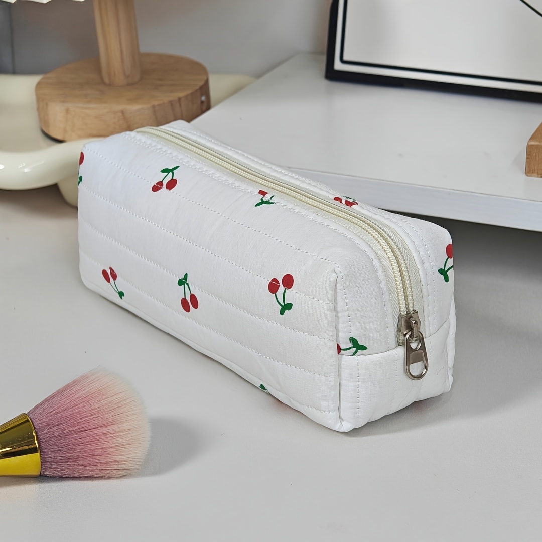 TEMU Estuche de lápices práctico, lindo bolso de almacenamiento de brochas de maquillaje, bolso de almacenamiento de clasificación de viaje para