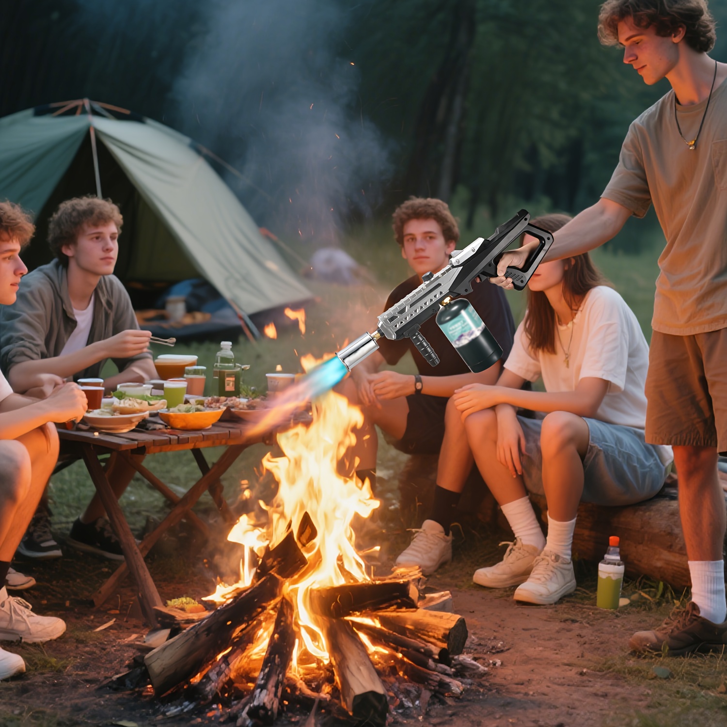 High-Performance Propane Grill Torch, Sous Vide Flame with Adjustable Intensity, Charcoal Igniter for Barbecues, Campfires, Steak Searing, And Cooking (Tank Not Included) 12 High-Performance Propane Grill Torch, Sous Vide Flame with Adjustable Intensity, Charcoal Igniter for Barbecues, Campfires, Steak Searing, And Cooking (Tank Not Included)