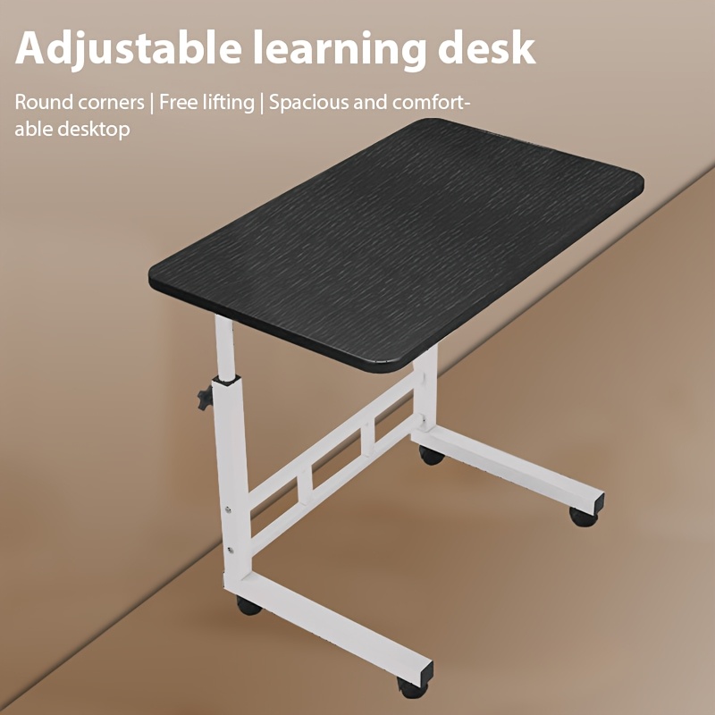 E-shop Höhenverstellbares Rolltisch, Höhenverstellbarer Moderner Laptop Schreibtisch, Multifunktional für Schlafzimmer, Wohnzimmer oder Büro im Freien